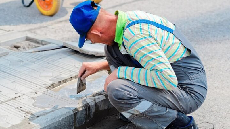 Сколько времени уходит на раскладку тротуарной плитки