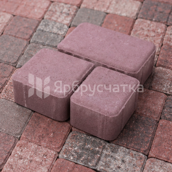 Тротуарная плитка Старый город ФСМ.6 красный