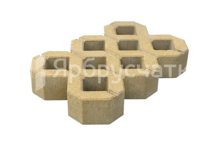 Газонная решетка П 10-6 желтая