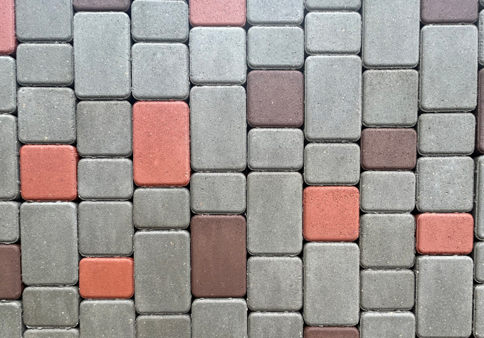 Композиция №5. Старый город серый/красный/коричневый