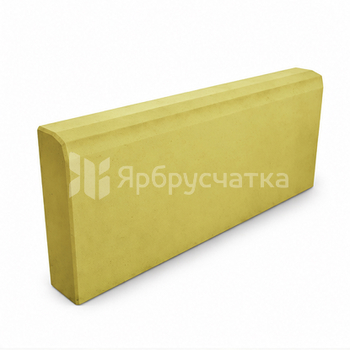 Бордюр тротуарный, жёлтый