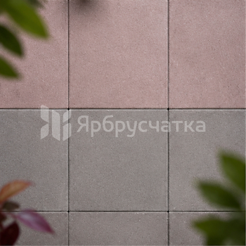 Композиция №7 Квадрат красный/коричневый