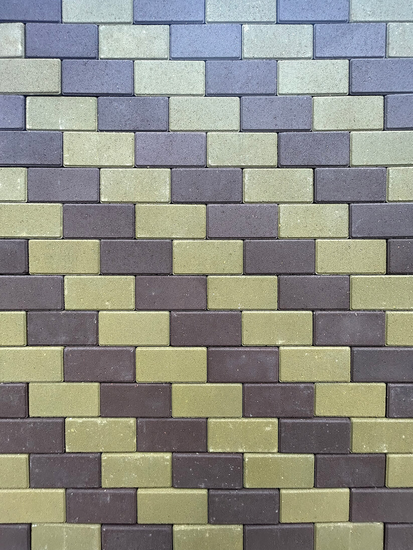 Композиция №3. Брусчатка коричневый/желтый