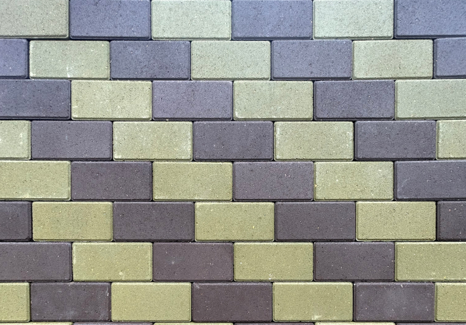 Композиция №3. Брусчатка коричневый/желтый