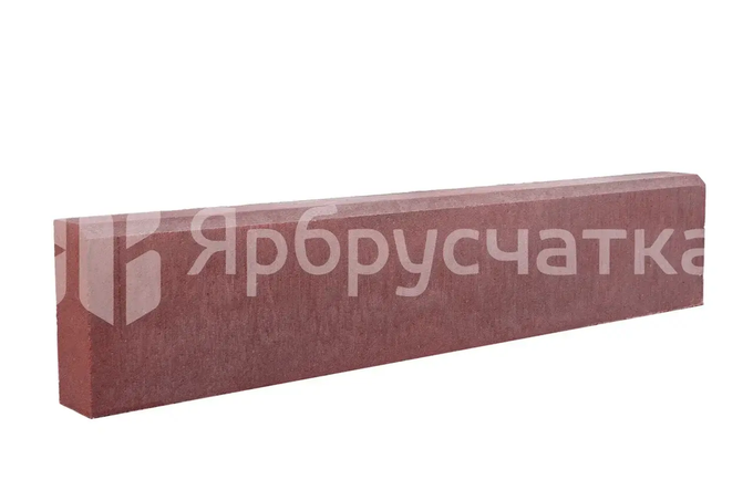 Бордюр тротуарный, красный