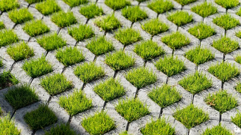 Сфера применения бетонных газонных решеток