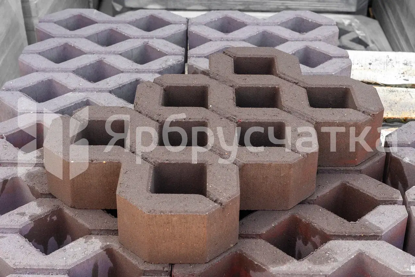 Газонная решетка П 10-6 коричневая