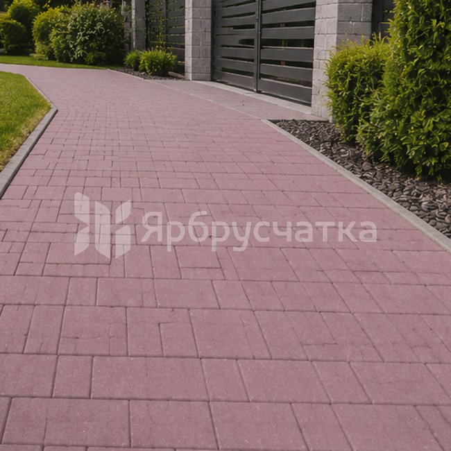 Тротуарная плитка «Сити» ФСМ.6 красный
