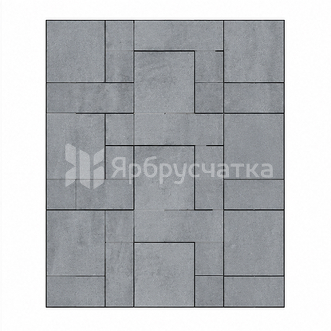 Тротуарная плитка Новый город ФСМ.6 серый