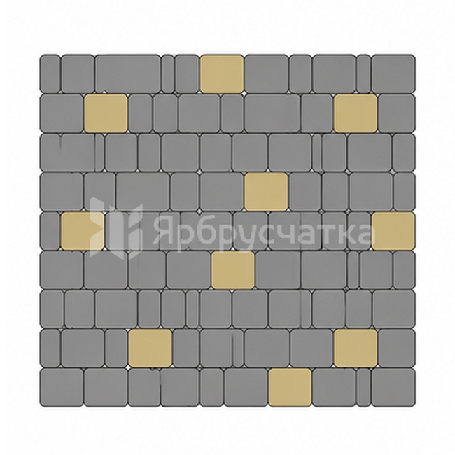 Тротуарная плитка Старый город ФСМ.6 желтый