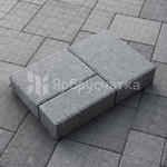 Тротуарная плитка «Сити» ФСМ.6 серый