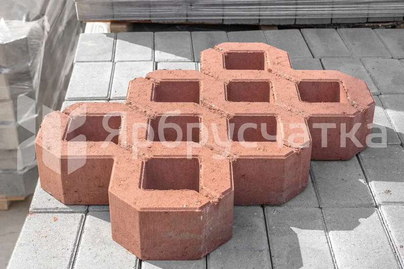 Газонная решетка П 10-6 красный