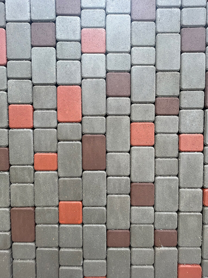 Композиция №5. Старый город серый/красный/коричневый