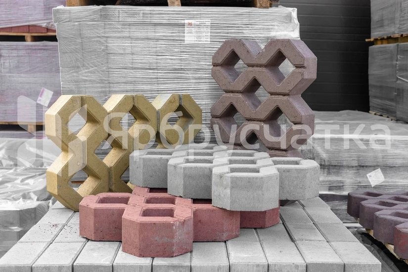 Газонная решетка П 10-6 серый