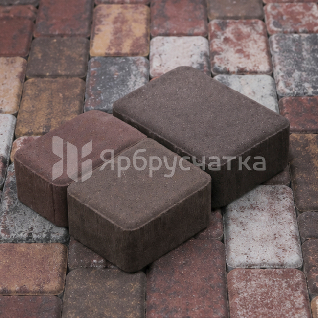 Тротуарная плитка Старый город ФСМ.6 коричневый