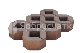 Газонная решетка П 10-6 коричневая